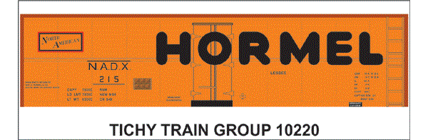 10220O NADX HORMEL STEEL REEFER DECAL