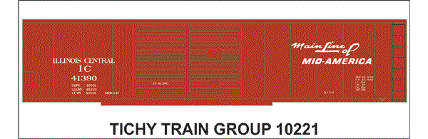 10221N IC 50' DBL DOOR STEEL BOXCAR DECAL