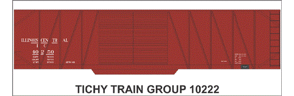 10222-6 IC 50' DBL DOOR SS BOXCAR DECAL 6 SETS