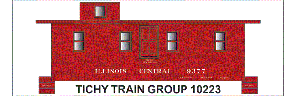 10223N-6 IC CABOOSE DECAL 6 SETS