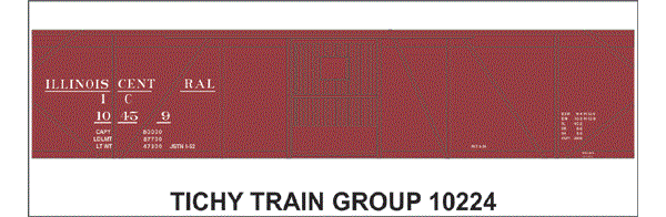 10224O-6 IC 40' SS BOXCAR DECAL 6 SETS