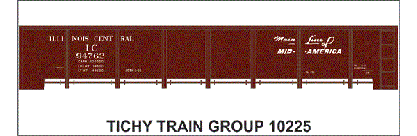 10225O-6 IC 41' STEEL GONDOLA DECAL 6 SETS