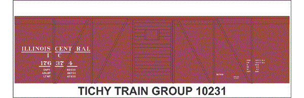 10231N-6 IC 40' SS BOXCAR DECAL 6 SETS