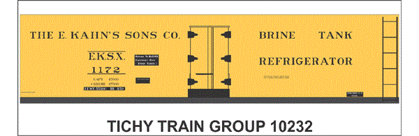 10232S-6 E KAHN'S SONS 40' STEEL REEFER DECAL 6 SETS