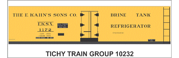 10232N-6 E KAHN'S SONS 40' STEEL REEFER DECAL 6 SETS