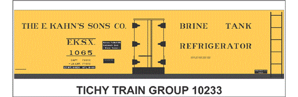 10233S-6 E KAHN'S SONS 37' STEEL REEFER DECAL 6 SETS 