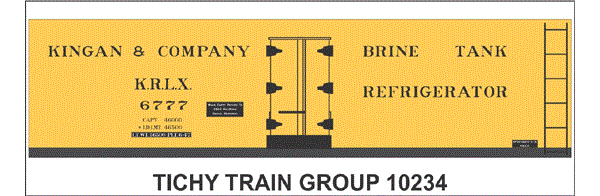 10234S-6 KINGAN & COMPANY 37' STEEL REEFER DECAL 6 SETS