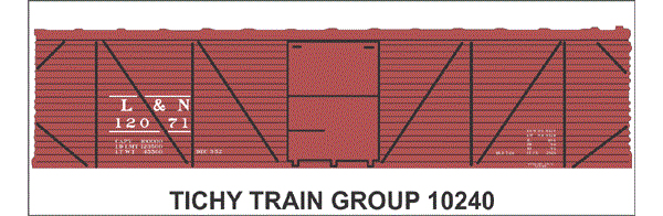 10240-6 L & N 40' SS BOXCAR DECAL 6 SETS