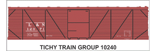 10240N-6 L & N 40' SS BOXCAR DECAL 6 SETS