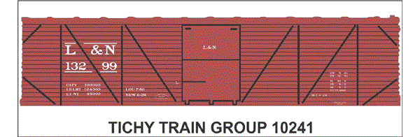 10241O-6 L & N 40' SS BOXCAR DECAL 6 SETS