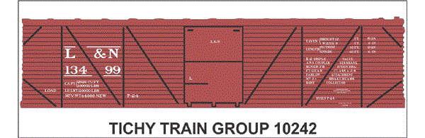 10242O L & N 40' SS BOXCAR DECAL