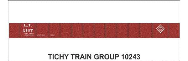 10243S LT 50' STEEL GONDOLA DECAL