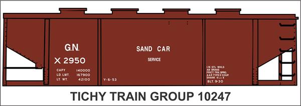 #10247-6 GN MW SAND HOPPER DECAL 6 SETS