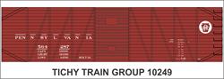 #10249-6S PRR 40' USRA SS BOXCAR DECAL 6 SETS