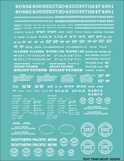 #10252-6S SP MOW CARS DECAL DECAL 6 SETS