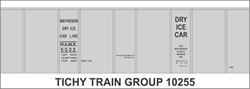 #10255-6S MATHIESON DRY ICE 40' INSULATED BOXCAR DECAL 6 SETS