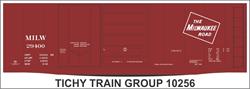 #10256-6N MILWAUKEE 40' STEEL BOXCAR DECAL 6 SETS