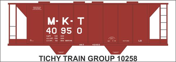 #10258-6 MKT 1946 STEEL COVERED HOPPER DECAL 6 SETS