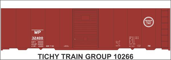 #10266N MP 40' STEEL BOXCAR DECAL