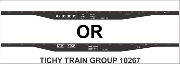 #10267 MP 50' STEEL FLATCAR DECAL