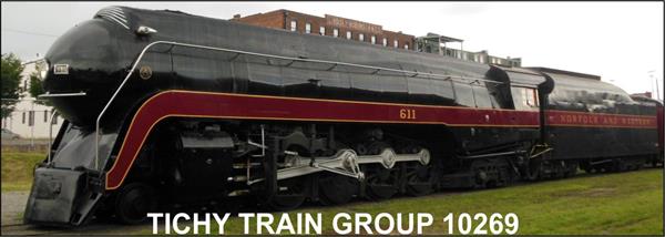 #10269N N&W #611 STEAM ENGINE DECAL