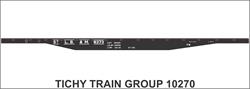 #10270-6N MP (ST L. B. & M.) 50' STEEL FLATCAR DECAL 6 SETS