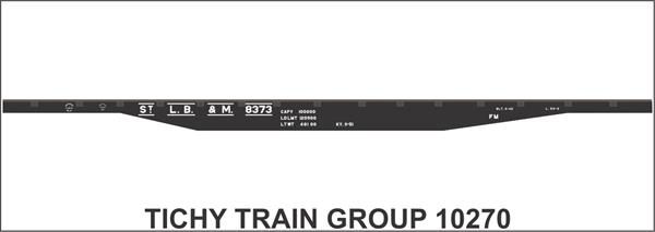 #10270N MP (ST L. B. & M.) 50' STEEL FLATCAR DECAL