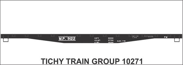 #10271 MP 41' STEEL FLATCAR DECAL