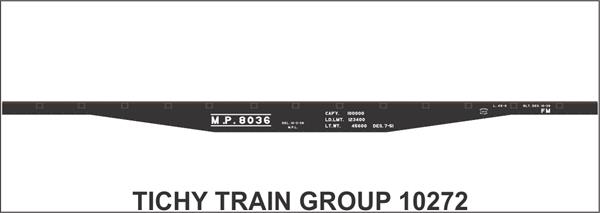 #10272-6 MP 45' STEEL FLATCAR DECAL 6 SETS