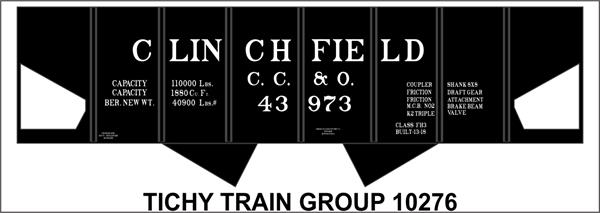 #10276-6 CLINCHFIELD USRA HOPPER DECAL 6 SETS