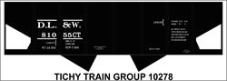 #10278-6S DL&W USRA HOPPER DECAL 6 SETS