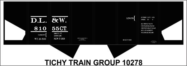 #10278O DL&W USRA HOPPER DECAL