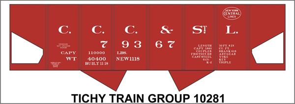 #10281 CCC&StL USRA HOPPER DECAL