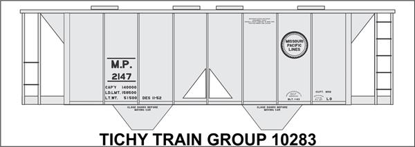 #10283-6 MP COVERED HOPPER DECAL 6 SETS
