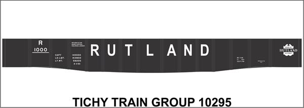 #10295S RUTLAND 41'6' STEEL GONDOLA DECAL