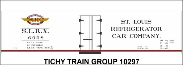 #10297-6S SLRX 40' WOOD REEFER DECAL 6 SETS