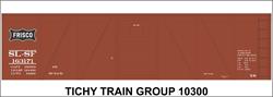 #10300-6N SL-SF 40' SS BOXCAR DECAL 6 SETS