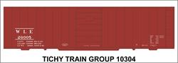 #10304 W&LE 40' STEEL BOXCAR DECAL