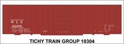 #10304-6O W&LE 40' STEEL BOXCAR DECAL 6 SETS