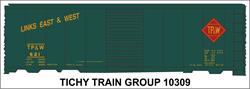 #10309-6O TP&W 40' STEEL BOXCAR DECAL 6 SETS