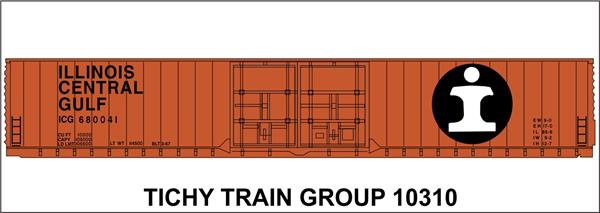 #10310-6N IC 86' AUTO BOXCAR DECAL 6 SETS