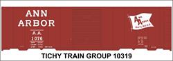 #10319-6S ANN ARBOR 1953 40' STEEL BOXCAR DECAL 6 SETS