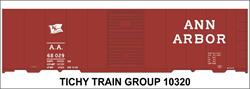 #10320-6O ANN ARBOR 1947 40' STEEL BOXCAR DECAL 6 SETS