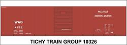 #10326S WAG 40' STEEL BOXCAR DECAL
