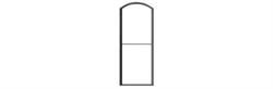 #2086 1/1 ARCH TOP MASONRY WINDOW