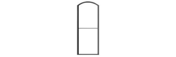 #2086 1/1 ARCH TOP MASONRY WINDOW