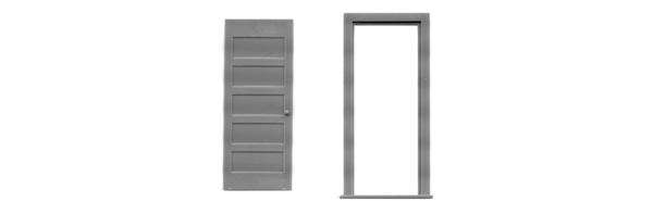 #2021 5 PANEL DOOR/FRAME