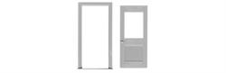 #2038 1 LITE DOOR/FRAME