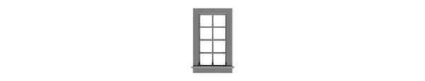 #2049 4/4 DOUBLE HUNG WINDOW