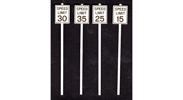 #2064 LOW SPEED LIMIT SIGNS